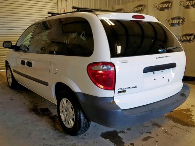 1D4GP25E27B264042 - 2007 DODGE CARAVAN SE WHITE photo 3