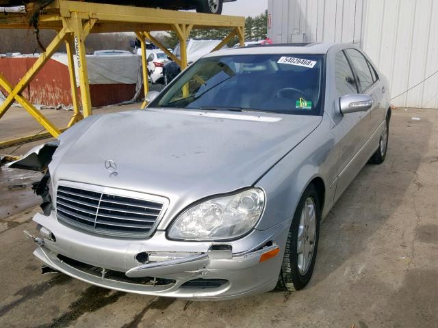 WDBNG70J03A380909 - 2003 MERCEDES-BENZ S 430 SILVER photo 2