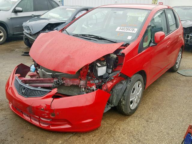 JHMGE8H32DC068834 - 2013 HONDA FIT RED photo 2