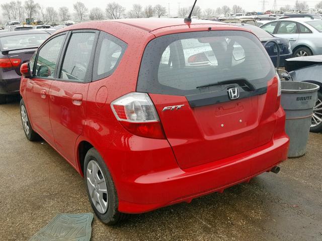 JHMGE8H32DC068834 - 2013 HONDA FIT RED photo 3