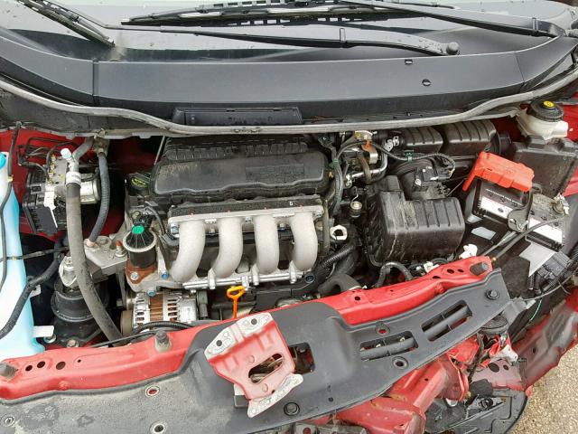 JHMGE8H32DC068834 - 2013 HONDA FIT RED photo 7