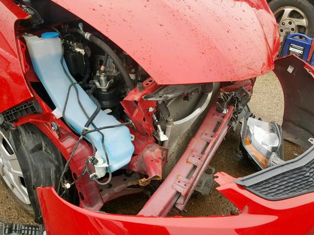 JHMGE8H32DC068834 - 2013 HONDA FIT RED photo 9