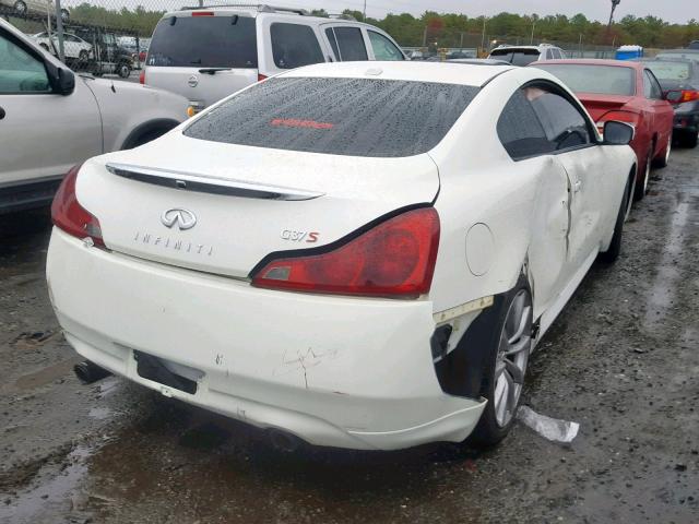 JNKCV64EX8M111004 - 2008 INFINITI G37 BASE WHITE photo 4