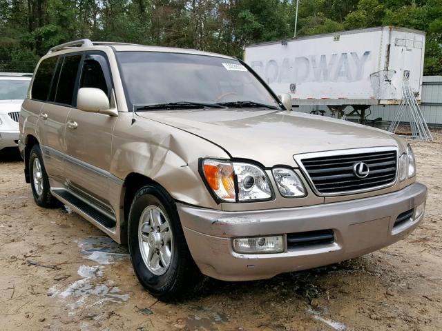 JTJHT00W723518698 - 2002 LEXUS LX 470 GOLD photo 1