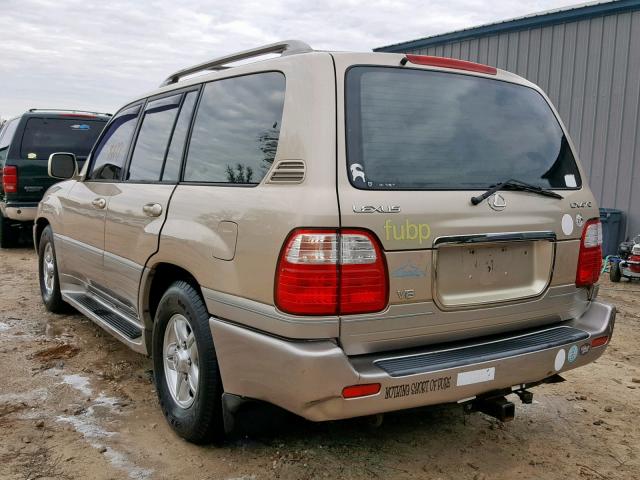 JTJHT00W723518698 - 2002 LEXUS LX 470 GOLD photo 3