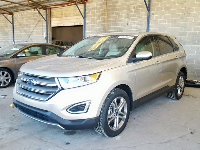 2FMPK3K9XHBC58702 - 2017 FORD EDGE TITAN GOLD photo 2