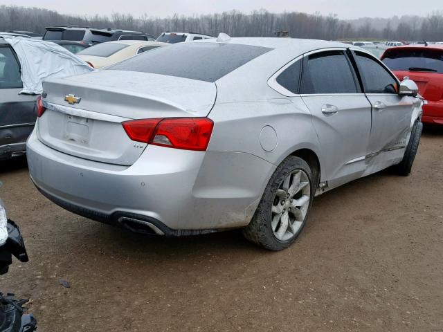 2G1155S3XE9130979 - 2014 CHEVROLET IMPALA LTZ SILVER photo 4