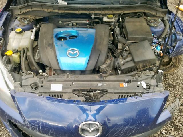 JM1BL1V87C1553344 - 2012 MAZDA 3 I BLUE photo 7