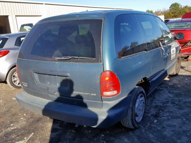 2B4GP45R8YR798724 - 2000 DODGE CARAVAN SE GREEN photo 4