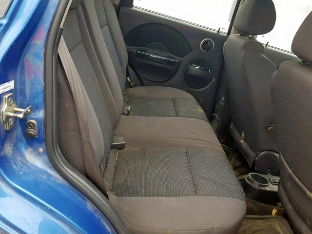 KL1TD66618B219265 - 2008 CHEVROLET AVEO BASE Көк фото 6