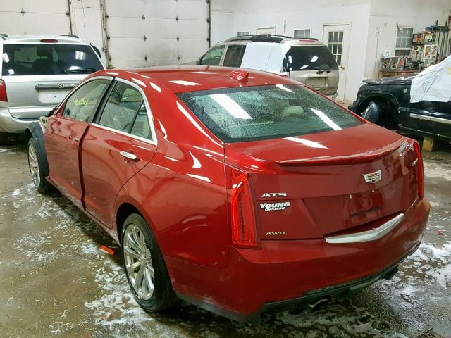 1G6AF5SX4J0157304 - 2018 CADILLAC ATS LUXURY RED photo 3