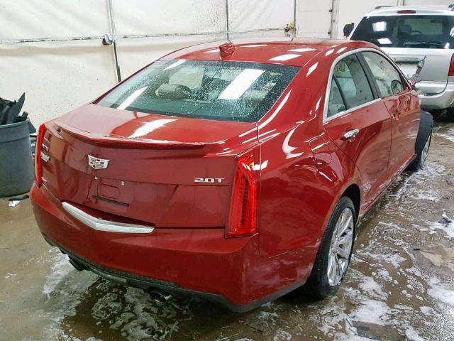 1G6AF5SX4J0157304 - 2018 CADILLAC ATS LUXURY RED photo 4