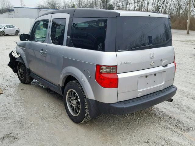 5J6YH287X8L011343 - 2008 HONDA ELEMENT EX SILVER photo 3