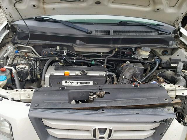 5J6YH287X8L011343 - 2008 HONDA ELEMENT EX SILVER photo 7