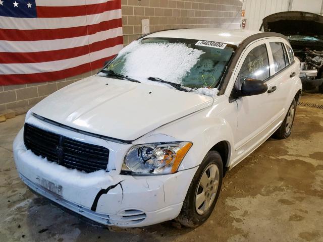 1B3HB28B37D269905 - 2007 DODGE CALIBER WHITE photo 2