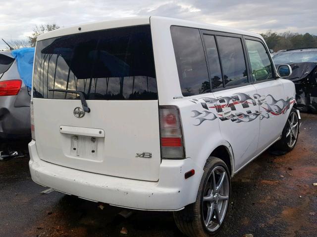 JTLKT324964039628 - 2006 TOYOTA SCION XB WHITE photo 4