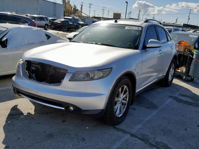 JNRAS08U37X101153 - 2007 INFINITI FX35 SILVER photo 2