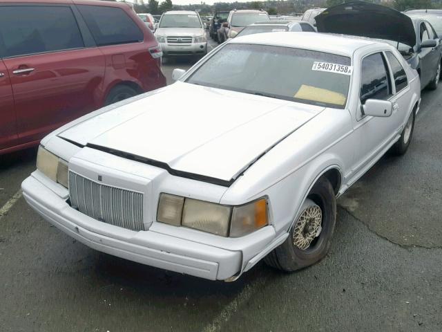 1LNBP98M7GY639760 - 1986 LINCOLN MARK VII WHITE photo 2