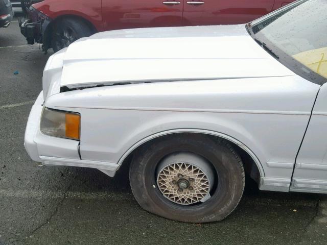 1LNBP98M7GY639760 - 1986 LINCOLN MARK VII WHITE photo 9