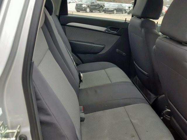 KL1TD6DE3AB116400 - 2010 CHEVROLET AVEO LS SILVER photo 6