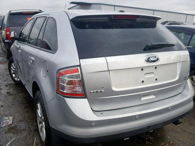 2FMDK4JC9ABB60093 - 2010 FORD EDGE SEL SILVER photo 3