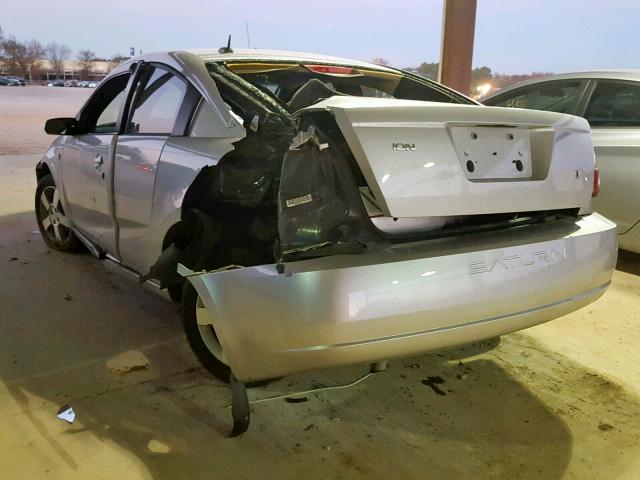 1G8AW15F07Z138059 - 2007 SATURN ION LEVEL SILVER photo 3
