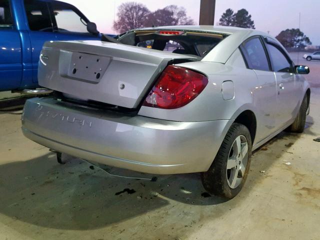 1G8AW15F07Z138059 - 2007 SATURN ION LEVEL SILVER photo 4