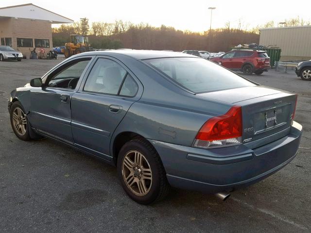 YV1RH592052453025 - 2005 VOLVO S60 2.5T GREEN photo 3