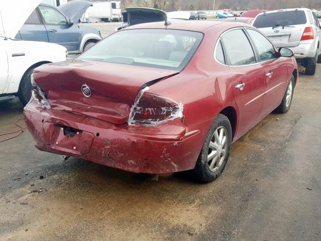 2G4WD582861171427 - 2006 BUICK LACROSSE C RED photo 4