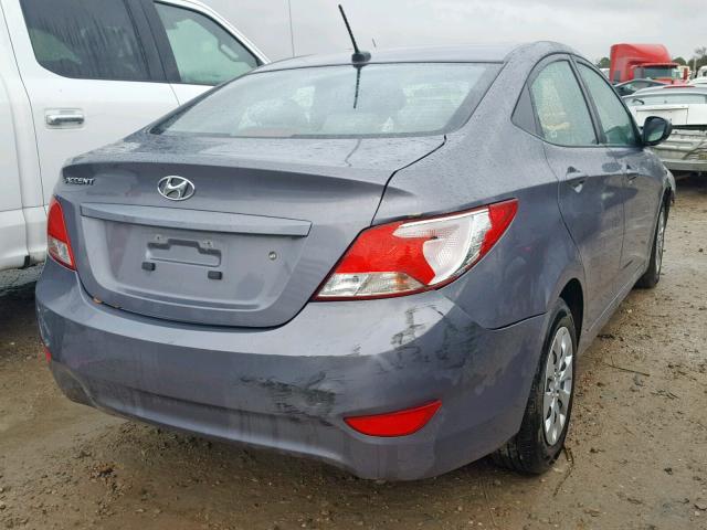 KMHCT4AE7HU313164 - 2017 HYUNDAI ACCENT SE BLUE photo 4