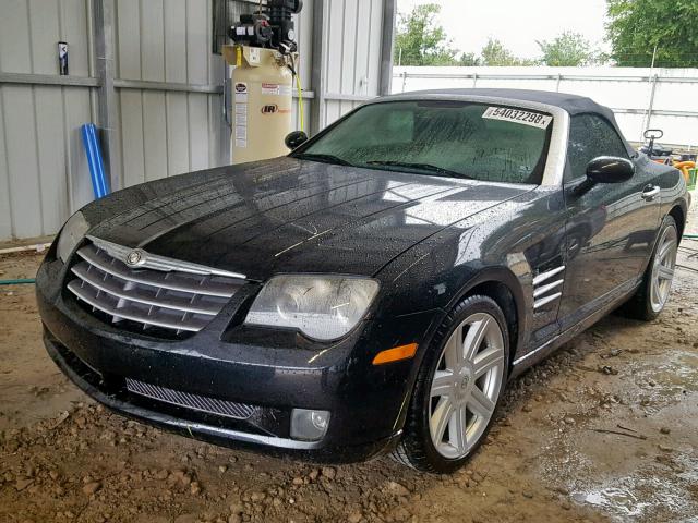 1C3AN65L95X060714 - 2005 CHRYSLER CROSSFIRE BLACK photo 2