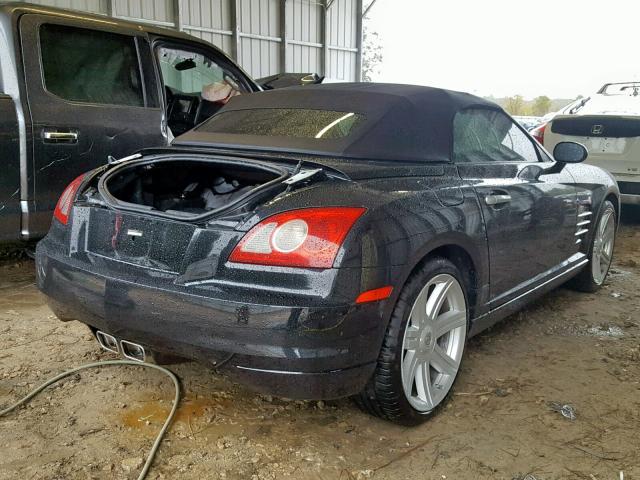 1C3AN65L95X060714 - 2005 CHRYSLER CROSSFIRE BLACK photo 4