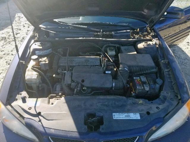 1G2NF52T11M529528 - 2001 PONTIAC GRAND AM S BLUE photo 7