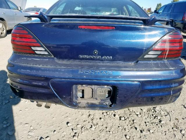 1G2NF52T11M529528 - 2001 PONTIAC GRAND AM S BLUE photo 9