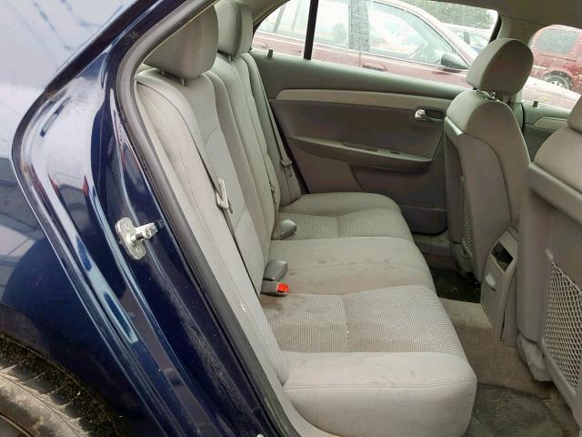 1G1ZH57B58F168447 - 2008 CHEVROLET MALIBU 1LT BLUE photo 6