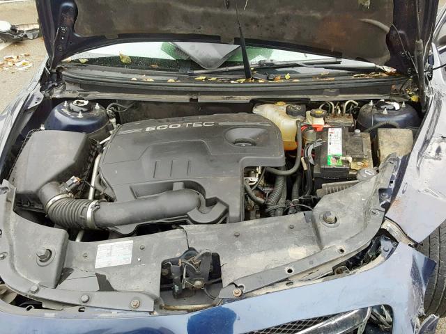 1G1ZH57B58F168447 - 2008 CHEVROLET MALIBU 1LT BLUE photo 7