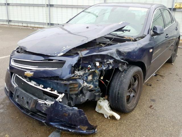 1G1ZH57B58F168447 - 2008 CHEVROLET MALIBU 1LT BLUE photo 9