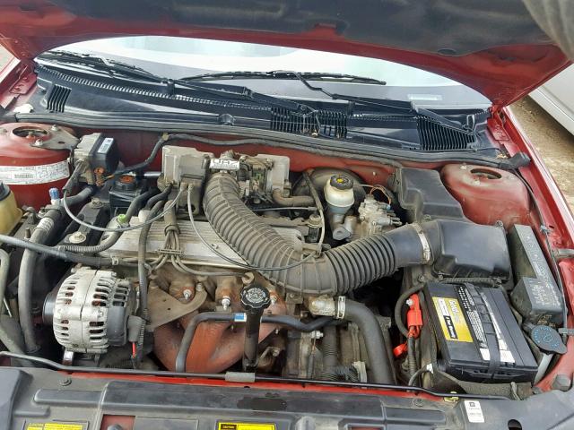 1G1JF5241V7262942 - 1997 CHEVROLET CAVALIER L RED photo 7