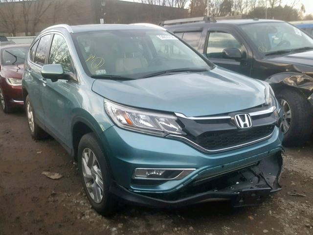 5J6RM4H73FL087947 - 2015 HONDA CR-V EXL TURQUOISE photo 1