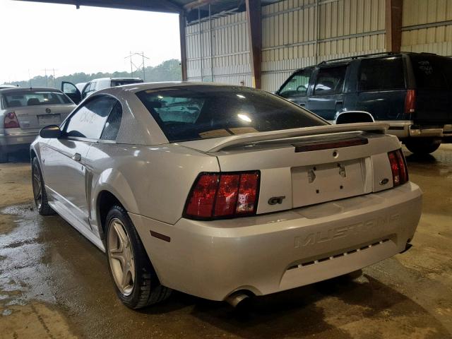 1FAFP42X2YF102762 - 2000 FORD MUSTANG GT SILVER photo 3