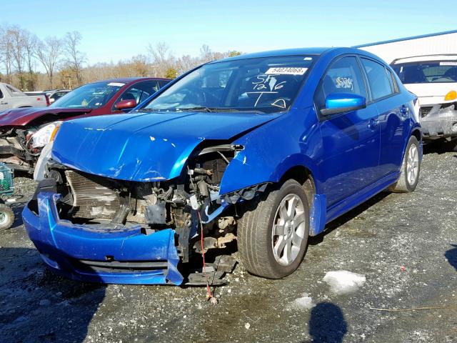 3N1AB6AP1AL668636 - 2010 NISSAN SENTRA 2.0 BLUE photo 2