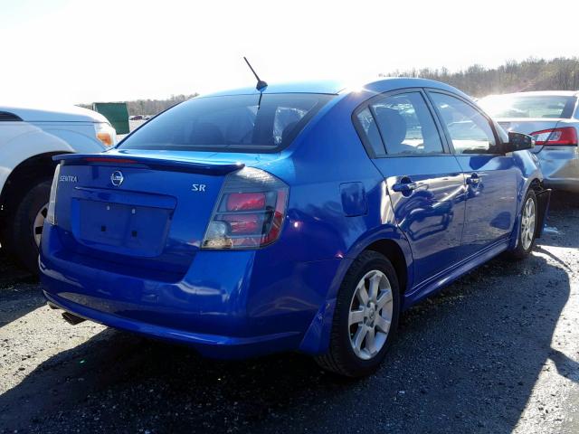 3N1AB6AP1AL668636 - 2010 NISSAN SENTRA 2.0 BLUE photo 4