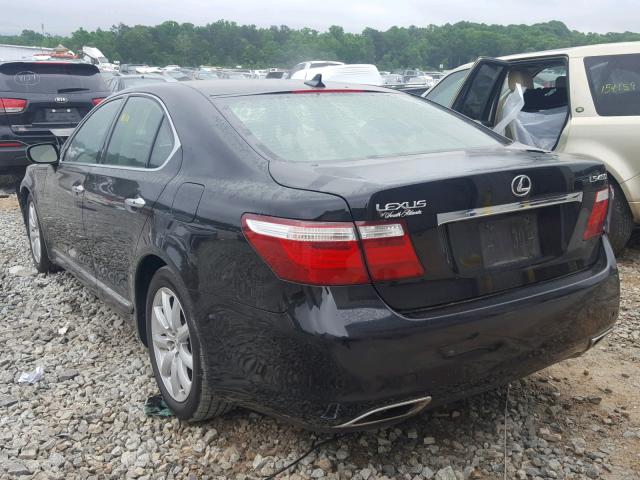 JTHBL46F785081899 - 2008 LEXUS LS 460 BLACK photo 3