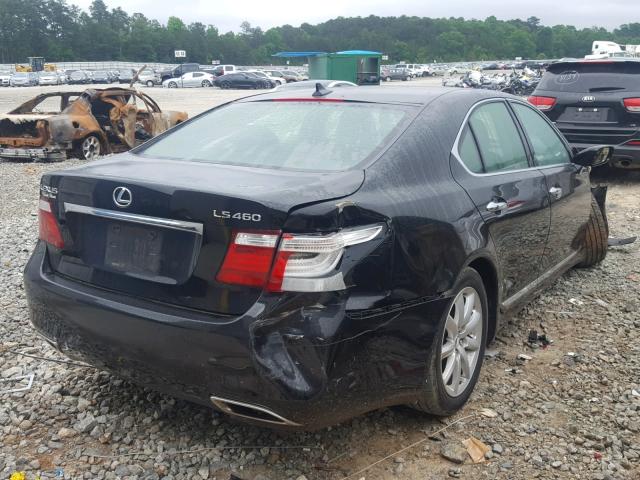 JTHBL46F785081899 - 2008 LEXUS LS 460 BLACK photo 4