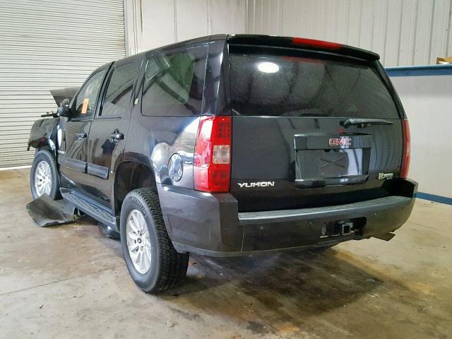 1GKFC13518R210200 - 2008 GMC YUKON HYBR BLACK photo 3