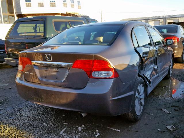 19XFA1F94BE002380 - 2011 HONDA CIVIC EXL BROWN photo 4