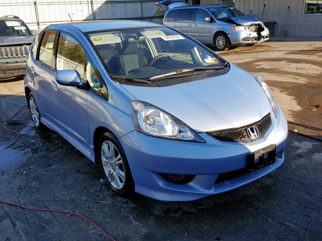 JHMGE87469S023659 - 2009 HONDA FIT SPORT BLUE photo 1