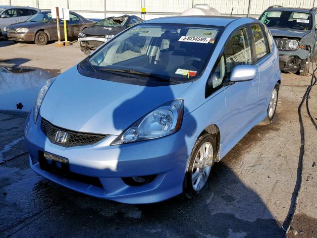 JHMGE87469S023659 - 2009 HONDA FIT SPORT BLUE photo 2