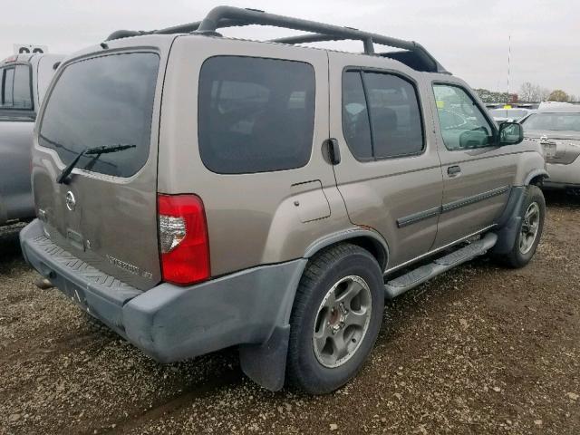 5N1ED28Y04C616989 - 2004 NISSAN XTERRA XE BEIGE photo 4