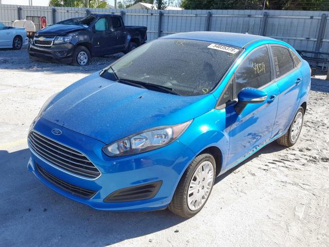 3FADP4BE9EM182563 - 2014 FORD FIESTA SE BLUE photo 2